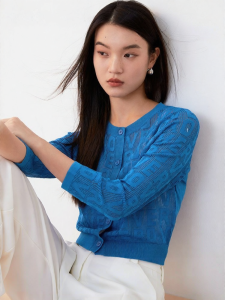 Vero Moda | Áo Cardigan In Hoa Cổ Tròn Tay Ngắn