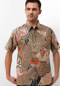 Arjuna Weda Hem Pria Batik Motif Sawat Sisik Naga
