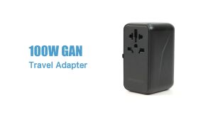 AIRDROPTECH GaN III PD 160W / 140W / 100W Universal Travel Adapter International Wall Charger with USB-A Type-C PD Fast Charging Adaptor Wall Charger with Type-C Fast Charger for iPhoneSamsungLaptops Type A/C/G/I (USA/UK/EU/AUS)