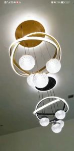Chandelier Remote Control Infinite Dimmable Ceiling Light Tri-Color Changable Hanging Light for Bedroom Living Room Home Decoration Lighting