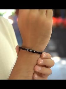 1Pair Amulet Couple Bamboo Bracelet Handmade Adjustable Lover Bracelet for birthdays Anniversaries