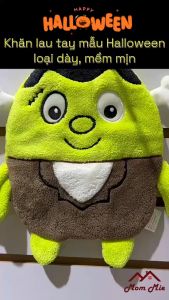 [MỚI] Khăn lau tay nhà bếp loại dày mẫu Halloween thấm hút tốt mềm mịn - N028. Hanging Kitchen Cleaning Towels