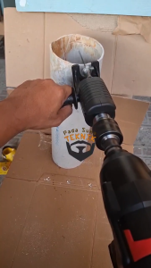 Adaptor Chuck Impact Jadi Bor Recipro Elektrik Drill 10MM Paket Lengkap dengan Adaptor Bor Impact