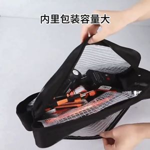 Anti-Static PVC Dust-Free Tool Bag Clean Room Grid Storage Shoulder Bag Double Crossbody for Hardware And Tools Organization