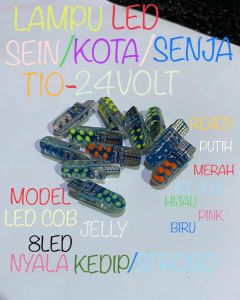 Lampu Sen Senja Led Jelly COB T10 Motor Mobil Nyala Flash Super Terang