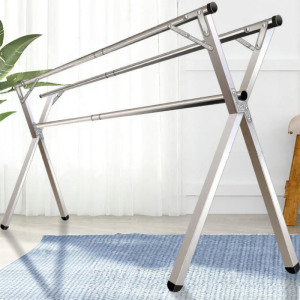 Stainless Adjustable Indoor Outdoor Double Rod Clothes Rack