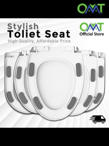 Toilet Seat Cover Quick Release Silent Slow Closing Extra Thickness Durable Penutup Tempat Duduk Tandas 马桶盖