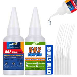 LOOLIFL 20g High Strength 502 Super Glue Instant Glue High Temperature Resistant Adhesive For Metal Plastic PVC Strong Liquid Glue tool1-5pcs.
