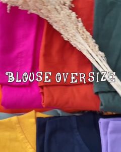 KAOS POLOS WANITA BASIC OVERSIZE TOP KAOS KATUN COMBED 24 S M L XL XXL 3XL Blus Jumbo Outfit Casual