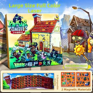 Plant VS Zombies New Quiet Book for Boys Childrens DIY Toys