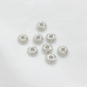 14K Gold Plated DIY Pineapple Knot Loose Beads Twist Wrapped Bracelet Necklace Separator Handmade Jewelry Accessories