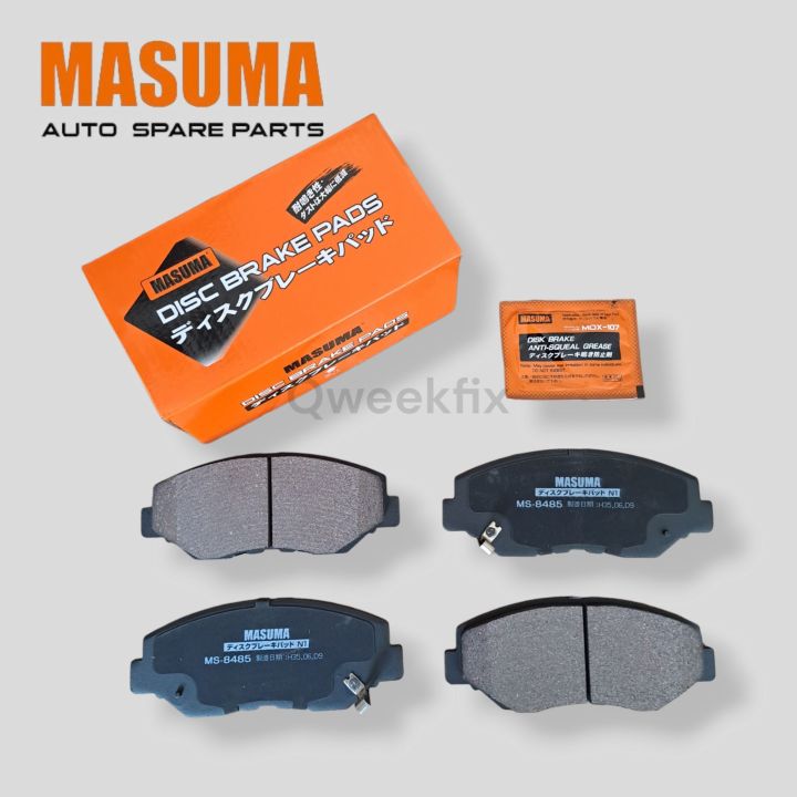 Honda CRV / CRV Gen 2 20022007 Front Brake Pads w/ Quiet Friction