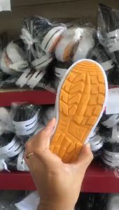 Sepatu sekolah tali NB hitam putih termurah SD SMP SMA sol kuning Sepatu Sekolah Formal