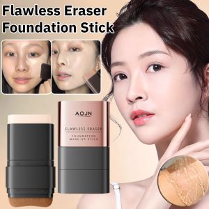 Matte Flawless Eraser Double-Headed Foundation Stick Long Lasting Concealer Foundation Cream Invisible Pore Korean Makeup