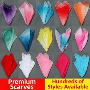 Chiffon Silk Scarf Dance Small Square Handkerchief Yangge Dance Props Classical Dance Accessories Fitness Yoga Sports Goods