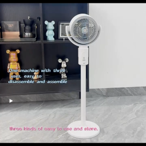 [Lamall store] Electric Stand Fan Remote control 3 in1 desk fan Shakeable floor fan Energy Saving Rechargeable Adjustable height Strong wind Timer Setting