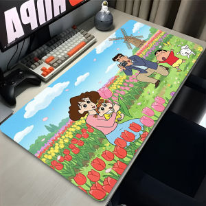 Bandai | Mousepad Cute Oversized Office Desk Pad Computer Keyboard Pad Animation Game Cartoon C-Crayon Shin-chan Rubber Mouse Pad