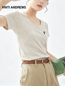 V-neck Short Sleeve Stylish Summer T-shirt