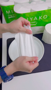Giấy Vệ Sinh Cuộn MIYAKO | Lốc 06 Cuộn Không Lõi - 3 Lớp | Thấm Hút Tốt Tan Nhanh Mềm Mịn Tiết Kiệm Và An Toàn Cho Da