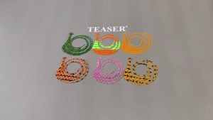 TEASER HK059‑SKIRT 2pcs/BAG Silicone Nick Tie Fishing Skirt UV Reactive Spiral Jig Skirt Replacement Thick Silicone Sheet