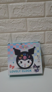 JAM MEJA BULAT KUROMI SANRIO / JAM LUCU DENGAN ALARM / WATCH / PENCATATAN WAKTU