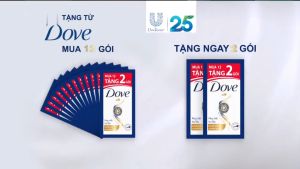 Dây Dầu Xả Dove Phục Hồi Hư Tổn 6G (Dây 10 Gói )