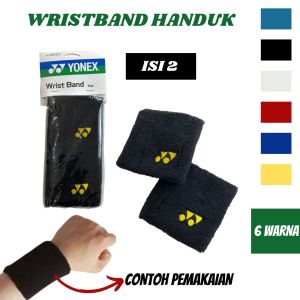 Wristband Olahraga / Gelang Olahraga Handuk Tebal Isi 2