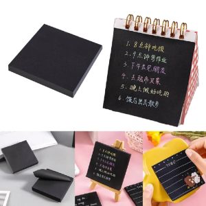 50 Sheets Black Sticky Notes Self-Stick Notes Pads Easy Post Notes For Office School Home