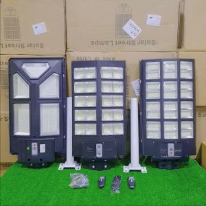 Đèn năng lượng mặt trời đèn led năng lượng mặt trời ngoài sân SHOP NHẬT PHONG Đèn Đường Sân Vườn Liền Thế Kép 200W300W 400W600W800Wcảm biến chuyển độngtấm pin liền thân đèn chống nước IP65BH 2 năm