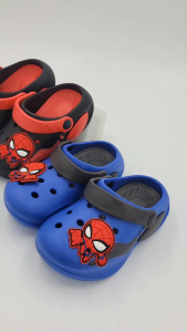 3-7Yrs Spiderman Kids Clogs Boys Sandals Size 26-31 | Kasut Budak Lelaki Selipar Marvel Cartoon Shoe