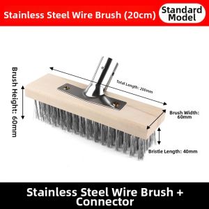 LECAN | Stainless Steel Hard Bristle Floor Cleaning Wire Brush