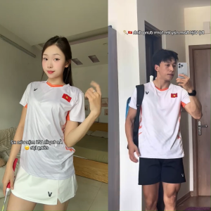 Áo Cầu Lông Quần Cầu Lông Bộ Cầu Lông Nam Nữ Chuyên Nghiệp Vải Thoáng Khí A803 - V Badwear