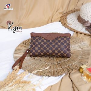 KYRA Pouch By BIRU TSABITA Dompet Pouch Wanita Muat Make Up Hp Waterproof
