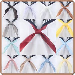 Best Selling Triangular Binder JK Buckle Sailor Suit Basic Style Scarf for Schools Hand-Tied Pure Color Bow Tie Female JK Buckle Gadget
