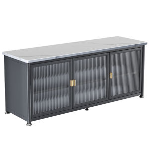 JUMEISHI | Slab kitchen storage rack sideboard multi-functional floor-standing worktop multi-layer storage cabinet
