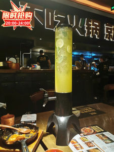 Creative Triangular Beer Cannon Juice Barrel Colorful Light Commercial Beer Tower New Model Handmade Beverage Dispenser
