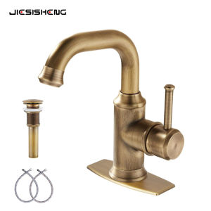 ZHIZHOU | Antique Brass Bathroom Faucet Anti-splash Cold & Hot
