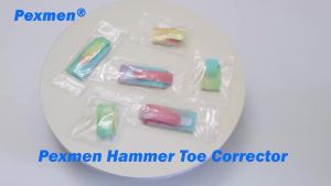 Pexmen 1/2/5Pcs Hammer Toe Protector Reusable Fabric Buddy Wraps for Broken Toes Cushioned Toe Splint for Protection & Recovery