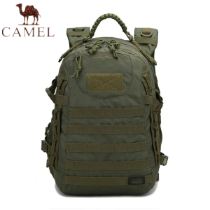 Camel Military Tactical Mens Backpack Large Capacity Sports Bag Raincoat Outdoor Camping Hiking
