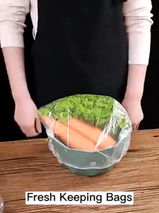 morfunz ห่ออาหาร Jasmeen ฝาครอบอาหาร Food wrap 100ชิ้น เกรดอาหาร LDPE ผ่าน SGS ✔ปลอดภัยไม่มีสาร BPA ✔ใช้กับผลไม้-อาหารร้อนได้  ✔ของแท้100%