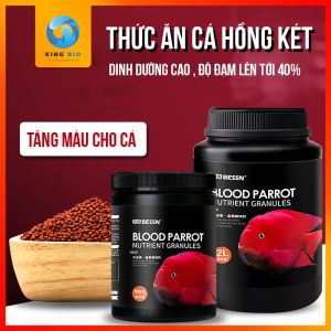 [King Bio] Cám Bessn Blood Parrot thức ăn hỗ trợ lên màu giàu đạm và Vitamin cho cá hồng két