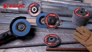 Mata Gerinda Amplas Susun 4" Gurinda Flap Disc Tebal Murah Bulat Grit Ukuran 80 100 120 150