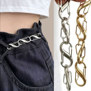 Metal Waist Cinching Buckles Adjustable Jeans Waist Tightener No Sewing Button for Loose Pants DIY Accessory