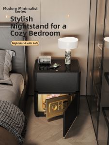YIYOU | Luxury Bedside Table with Safe