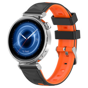 18mm Two Tone Silicone Strap for Huawei Watch GT6/5/4 41mm Ice Crystal Pattern Band for Huawei Watch GT5 Pro 42mm Ms Bracelet