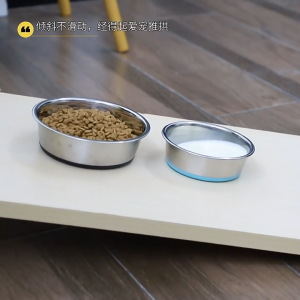 🔥🔥🔥Stainless Steel Pet Feeding Bowl Non-slip Design with Anti-Slip Silicon Base