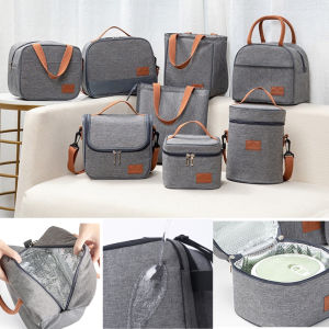 Insulated handbag lunch bag lunch box portable and refrigerated