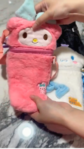 tas tabung botol berkarakter  kartun anak perempuan lucu imut tas botol penutup bag water bottle