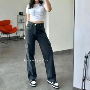 Celana Jeans Cargo wanita highwaist pinggang warna snow tinggi Vol. 3