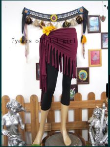 Bohemian Tassel Master Class Belly Dance Hip Scarf Skirt Classic Design Sport Fitness Fans Goods BL176 Waist Chain Belt